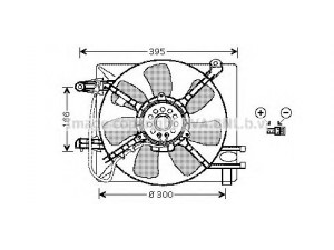 AVA QUALITY COOLING DW7517 ventiliatorius, radiatoriaus 
 Aušinimo sistema -> Radiatoriaus ventiliatorius
96611266, 96611266