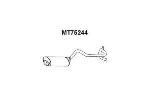 VENEPORTE MT75244 galinis duslintuvas 
 Išmetimo sistema -> Duslintuvas
MB810664