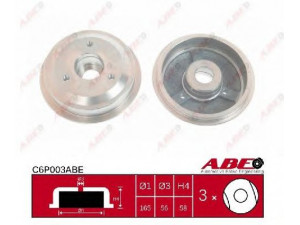 ABE C6P003ABE stabdžių būgnas 
 Stabdžių sistema -> Būgninis stabdys -> Stabdžių būgnas
424742, 9430655421, 95619206, 4247.33