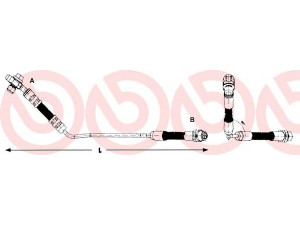 BREMBO T 06 015 stabdžių žarnelė 
 Stabdžių sistema -> Stabdžių žarnelės
34301165766, 83106400603, 1987476055