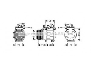 AVA QUALITY COOLING KAK173 kompresorius, oro kondicionierius 
 Oro kondicionavimas -> Kompresorius/dalys
977013E800, 977013E801