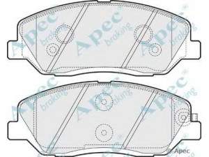APEC braking PAD1564 stabdžių trinkelių rinkinys, diskinis stabdys 
 Techninės priežiūros dalys -> Papildomas remontas
581012BA10, 581012PA70, 581014DU00