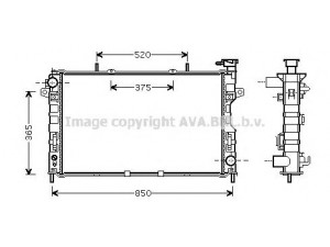 AVA QUALITY COOLING CR2117 radiatorius, variklio aušinimas
4677523AA, 4677692A