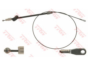 TRW GCH521 trosas, stovėjimo stabdys 
 Stabdžių sistema -> Valdymo svirtys/trosai
9064202885, 9064203785, 2E0609701R