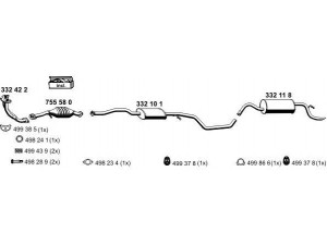 ERNST 030172 išmetimo sistema 
 Išmetimo sistema -> Išmetimo sistema, visa