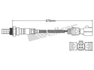 WALKER PRODUCTS 250-24870 lambda jutiklis 
 Variklis -> Variklio elektra
894650E120, 894650E140, 8946547080