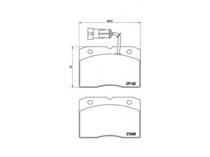 BREMBO P A6 020 stabdžių trinkelių rinkinys, diskinis stabdys 
 Techninės priežiūros dalys -> Papildomas remontas
1906429