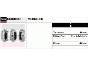 DELCO REMY DC80802 stabdžių apkaba 
 Dviratė transporto priemonės -> Stabdžių sistema -> Stabdžių apkaba / priedai
