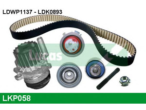 LUCAS ENGINE DRIVE LKP058 vandens siurblio ir paskirstymo diržo komplektas 
 Aušinimo sistema -> Vandens siurblys/tarpiklis -> Vandens siurblys