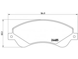 BREMBO P 24 065 stabdžių trinkelių rinkinys, diskinis stabdys 
 Techninės priežiūros dalys -> Papildomas remontas
1371403, 1433954, 1534428, 1554523