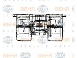HELLA 8EW 009 160-631 vidaus pūtiklis 
 Šildymas / vėdinimas -> Orpūtė/dalys
000 830 86 08, A 000 830 86 08