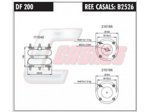CASALS B2526 dėklas, pneumatinė pakaba
F48054, A06030604