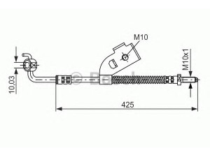 BOSCH 1 987 476 568 stabdžių žarnelė 
 Stabdžių sistema -> Stabdžių žarnelės
6483797, 6510341, 6881658, 6941702