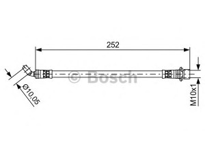 BOSCH 1 987 481 662 stabdžių žarnelė 
 Stabdžių sistema -> Stabdžių žarnelės
9094702D31, 9094702F23, 9094702D31