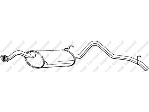 BOSAL 285-003 galinis duslintuvas 
 Išmetimo sistema -> Duslintuvas
17405-87631, 17405-87632, 17405-87640