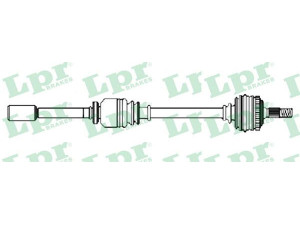 LPR DS52325 kardaninis velenas 
 Ratų pavara -> Kardaninis velenas
32737N, 32738B