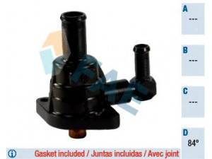 FAE 5348984 termostatas, aušinimo skystis 
 Aušinimo sistema -> Termostatas/tarpiklis -> Thermostat
96.183.334.80, 1338.46