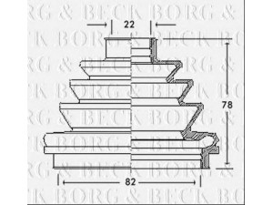 BORG & BECK BCB2110 gofruotoji membrana, kardaninis velenas 
 Ratų pavara -> Gofruotoji membrana
374050, 90125491