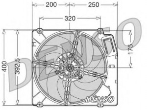 DENSO DER01003 ventiliatorius, radiatoriaus 
 Aušinimo sistema -> Oro aušinimas
60620669, 60809409, 7612040, 60620669