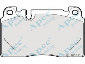 APEC braking PAD1936 stabdžių trinkelių rinkinys, diskinis stabdys 
 Techninės priežiūros dalys -> Papildomas remontas
8R0698151C, 8R0698151D, 8R0698151E