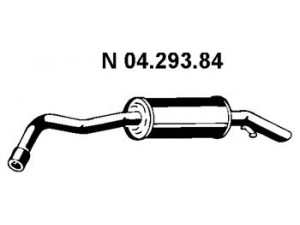 EBERSPÄCHER 04.293.84 galinis duslintuvas 
 Išmetimo sistema -> Duslintuvas
1 496 916, 6 604 776, 6 676 965