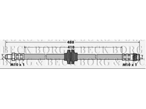 BORG & BECK BBH7364 stabdžių žarnelė 
 Stabdžių sistema -> Stabdžių žarnelės
8200129954, 8200597210