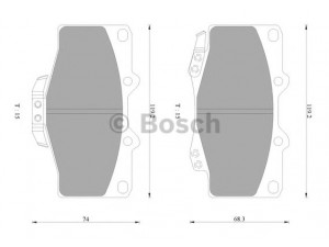 BOSCH 0 986 AB2 057 stabdžių trinkelių rinkinys, diskinis stabdys 
 Techninės priežiūros dalys -> Papildomas remontas
1V0R3328Z, MN-196M, 04465 35030