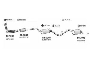 ASSO ART4078 išmetimo sistema 
 Išmetimo sistema -> Išmetimo sistema, visa