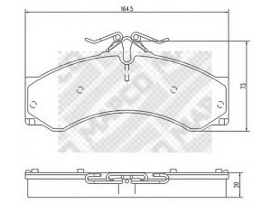 MAPCO 6749 stabdžių trinkelių rinkinys, diskinis stabdys 
 Techninės priežiūros dalys -> Papildomas remontas
002 420 4220, 003 420 1720, 004 420 2420