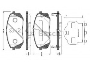 BOSCH 0 986 TB3 124 stabdžių trinkelių rinkinys, diskinis stabdys 
 Techninės priežiūros dalys -> Papildomas remontas
58101 1DE00