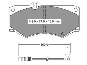 VEMA 831981 stabdžių trinkelių rinkinys, diskinis stabdys
0014201420, 0044201420, 4604200020
