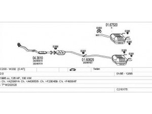 MTS C210175004266 išmetimo sistema 
 Išmetimo sistema -> Išmetimo sistema, visa