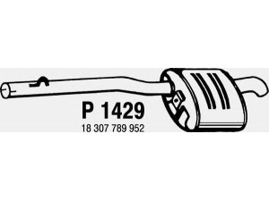 FENNO P1429 galinis duslintuvas 
 Išmetimo sistema -> Duslintuvas
18307789952, 18307801573