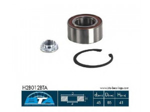 BTA H2B012BTA rato guolio komplektas 
 Ašies montavimas/vairavimo mechanizmas/ratai -> Rato stebulė/montavimas -> Rato guolis