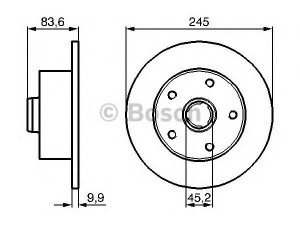 BOSCH 0 986 479 B48 stabdžių diskas 
 Stabdžių sistema -> Diskinis stabdys -> Stabdžių diskas
8D0 615 601 B