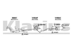 KLARIUS 930897U išmetimo sistema 
 Išmetimo sistema -> Išmetimo sistema, visa