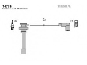 TESLA T478B uždegimo laido komplektas 
 Kibirkšties / kaitinamasis uždegimas -> Uždegimo laidai/jungtys
MD331092