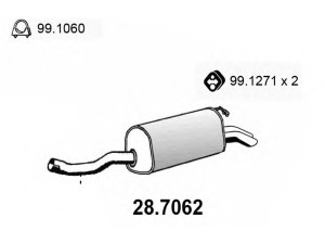 ASSO 28.7062 galinis duslintuvas 
 Išmetimo sistema -> Duslintuvas
2104906121