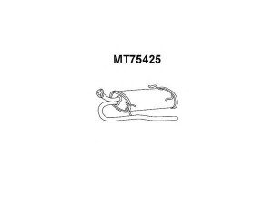 VENEPORTE MT75425 galinis duslintuvas 
 Išmetimo sistema -> Duslintuvas
MB687773