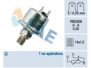 FAE 14670 siuntimo blokas, alyvos slėgis 
 Elektros įranga -> Jutikliai
T0-755752, 77 00 755 752