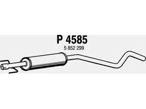 FENNO P4585 vidurinis duslintuvas 
 Išmetimo sistema -> Duslintuvas
5252299