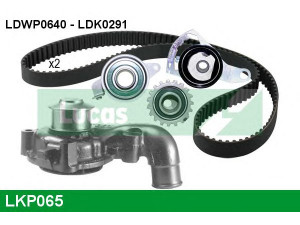 LUCAS ENGINE DRIVE LKP065 vandens siurblio ir paskirstymo diržo komplektas 
 Diržinė pavara -> Paskirstymo diržas/komplektas -> Paskirstymo diržas/komplektas