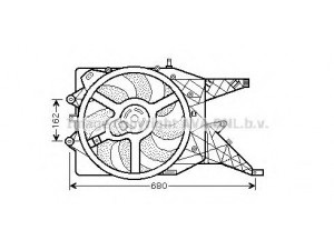 AVA QUALITY COOLING OL7513 ventiliatorius, radiatoriaus 
 Aušinimo sistema -> Oro aušinimas
1341398, 1341421, 55702058, 55702058