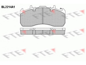 FTE BL2214A1 stabdžių trinkelių rinkinys, diskinis stabdys 
 Techninės priežiūros dalys -> Papildomas remontas
20568712, 20568715, 5001 864 365