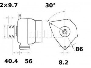 MAHLE ORIGINAL MG 359 kintamosios srovės generatorius
73327999, 3654 073 M91