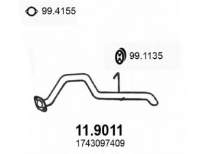 ASSO 11.9011 išleidimo kolektorius 
 Išmetimo sistema -> Išmetimo vamzdžiai
1743097409