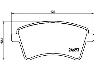 HELLA 8DB 355 013-961 stabdžių trinkelių rinkinys, diskinis stabdys 
 Techninės priežiūros dalys -> Papildomas remontas
4154210310, 4154210610, A4154210310