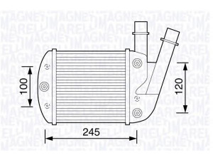 MAGNETI MARELLI 351319203450 tarpinis suslėgto oro aušintuvas, kompresorius 
 Variklis -> Oro tiekimas -> Įkrovos agregatas (turbo/superįkrova) -> Tarpinis suslėgto oro aušintuvas
46823259