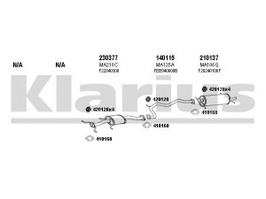 KLARIUS 570118E išmetimo sistema 
 Išmetimo sistema -> Išmetimo sistema, visa