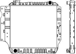 SAKURA  Automotive 1231-0205 radiatorius, variklio aušinimas